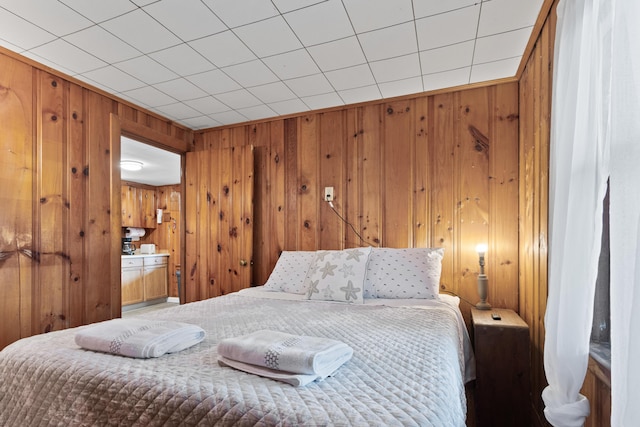 60 Butterworth Dr Unit 40, 46, Naples, ME 04055 - bedroom with wooden walls