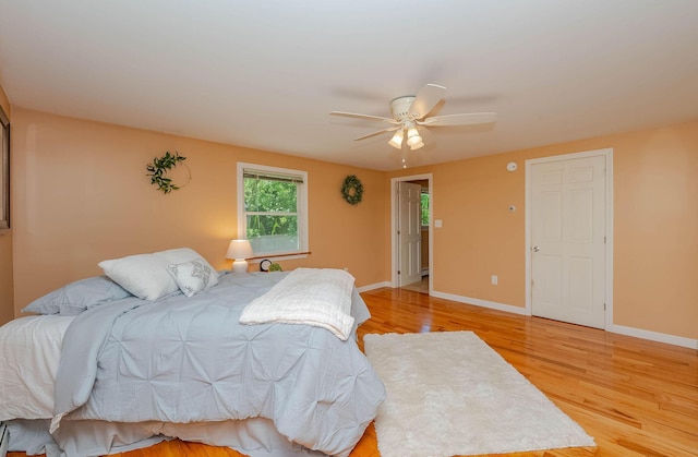 15 Vine St Unit B, South Berwick, ME 03908 - bedroom featuring light wood-style floors and a ceiling fan