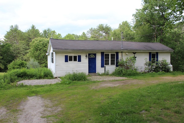 49 Horace Files Rd, Naples, ME 04055 - ranch-style home with a front yard