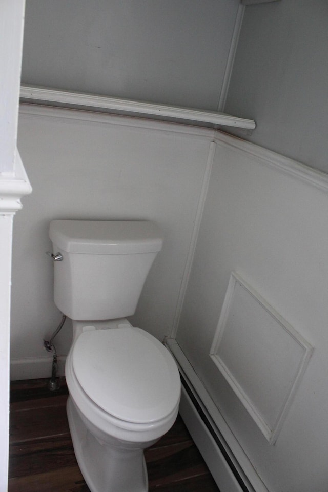 49 Horace Files Rd, Naples, ME 04055 - bathroom with toilet and wood finished floors