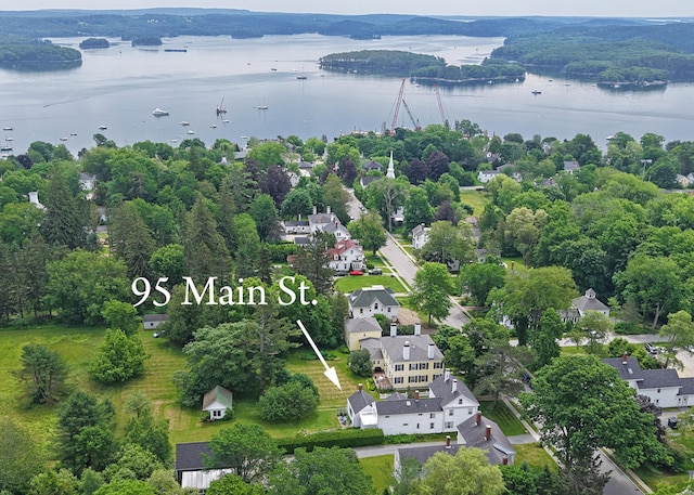 95 Main St, Castine, ME 04421 - drone / aerial view of a large body of water