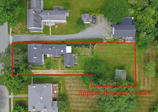 95 Main St, Castine, ME 04421 - aerial view of property's location featuring property parcel outlined