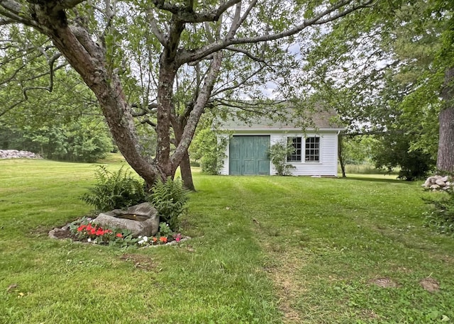 95 Main St, Castine, ME 04421 - view of grassy yard featuring an outbuilding