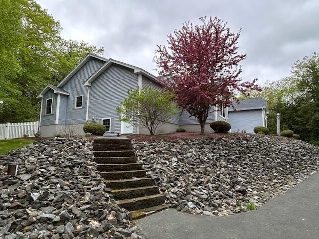 1 S Ridge Dr, Winslow, ME 04901 - view of front of house featuring stairs