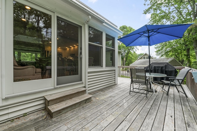 44 Ellen Cir, Yarmouth, ME 04096 - deck featuring outdoor dining space
