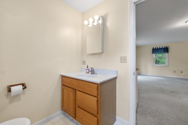 44 Ellen Cir, Yarmouth, ME 04096 - half bath with vanity and baseboards