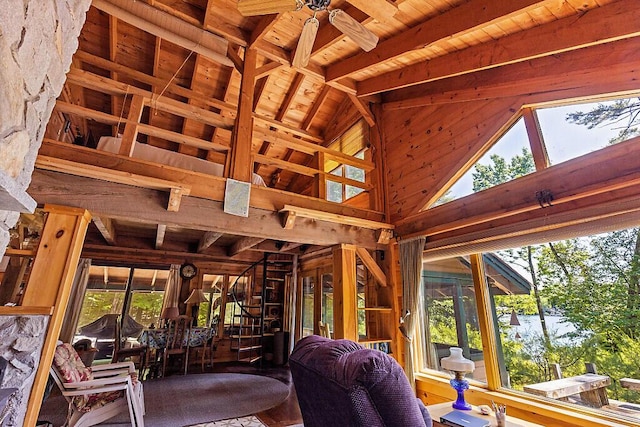 8 Horseshoe Is, Winthrop, ME 04364 - view of sunroom