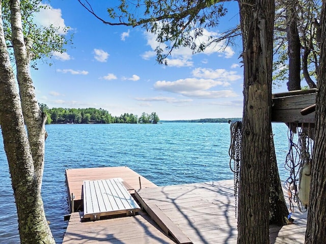 8 Horseshoe Is, Winthrop, ME 04364 - dock area featuring a water view