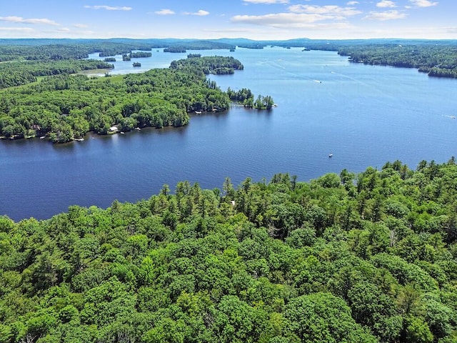 8 Horseshoe Is, Winthrop, ME 04364 - bird's eye view of a large body of water and a heavily wooded area