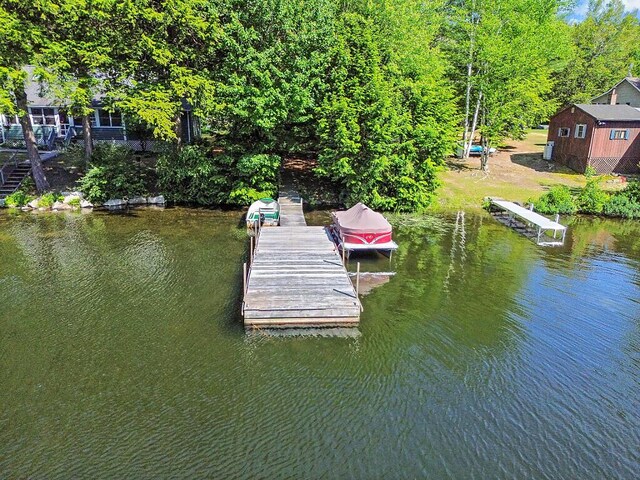 8 Horseshoe Is, Winthrop, ME 04364 - dock area with a water view