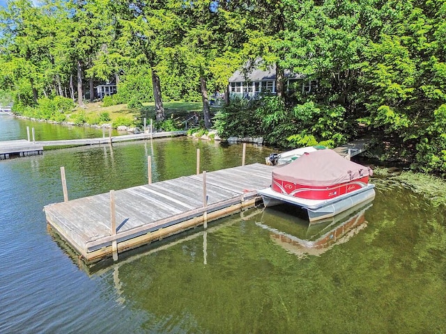 8 Horseshoe Is, Winthrop, ME 04364 - dock area with a water view