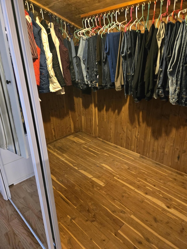 13 S Brook Ln, Eagle Lake, ME 04739 - walk in closet with wood-type flooring
