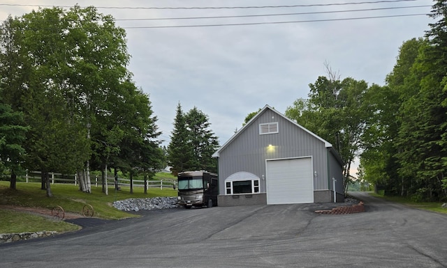 13 S Brook Ln, Eagle Lake, ME 04739 - detached garage with driveway