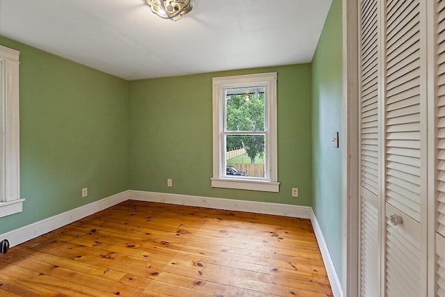 7 James St, Bingham, ME 04920 - unfurnished bedroom featuring light wood finished floors and a closet