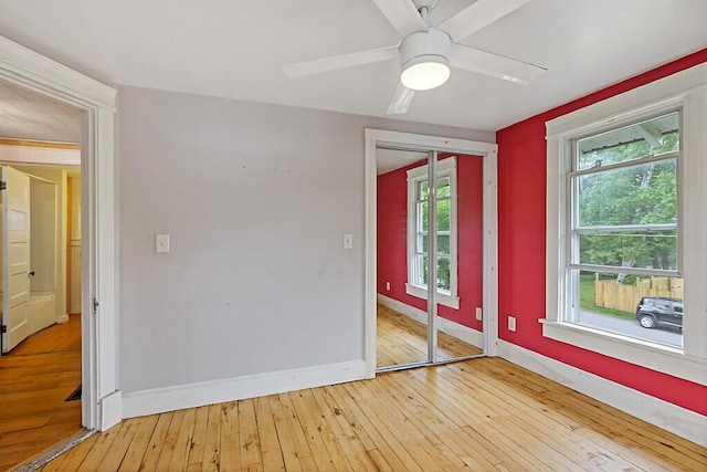 7 James St, Bingham, ME 04920 - spare room with hardwood / wood-style floors and a ceiling fan