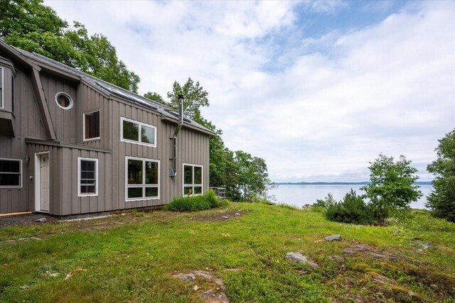 391 Main Rd, Islesboro, ME 04848 - view of grassy yard featuring a water view