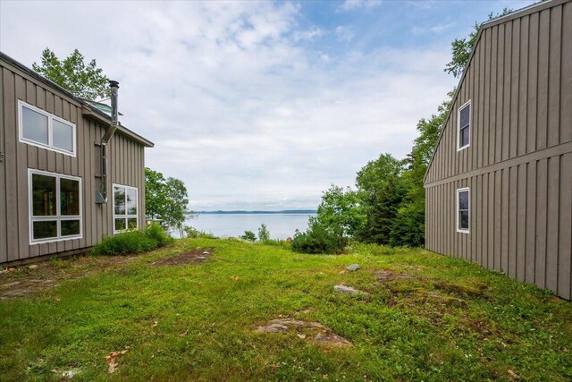391 Main Rd, Islesboro, ME 04848 - view of green lawn featuring a water view