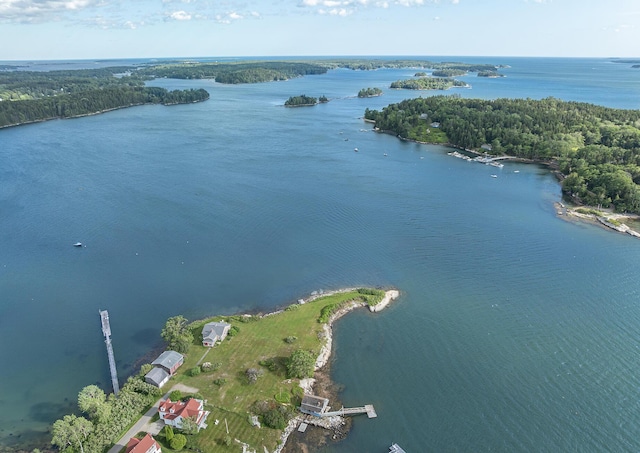 122 Isle Of Springs Rd, Boothbay, ME 04537 - bird's eye view of a nearby body of water