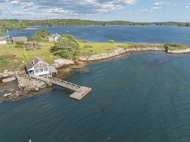 122 Isle Of Springs Rd, Boothbay, ME 04537 - drone / aerial view of a nearby body of water