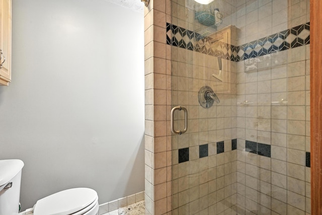 146 Lone Indian Trl, Augusta, ME 04330 - bathroom with toilet and a stall shower