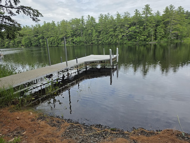 146 Lone Indian Trl, Augusta, ME 04330 - dock area with a view of trees and a water view