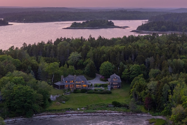 10 Cromwell Cove Rd, Harpswell, ME 04079 - view from above of property featuring a large body of water