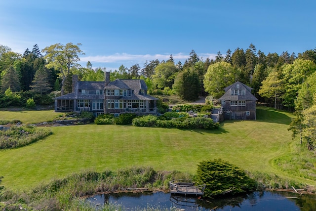 10 Cromwell Cove Rd, Harpswell, ME 04079 - view from above of property