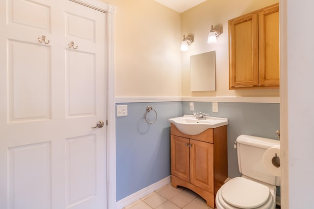26 Spruce St, Bucksport, ME 04416 - bathroom with vanity and tile patterned floors