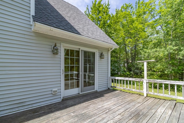 26 Spruce St, Bucksport, ME 04416 - view of wooden deck