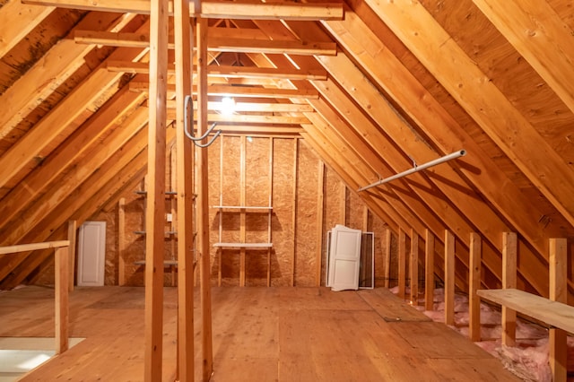 26 Spruce St, Bucksport, ME 04416 - view of unfinished attic