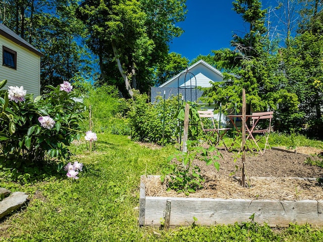21 Elm St, Belfast, ME 04915 - view of yard with a vegetable garden
