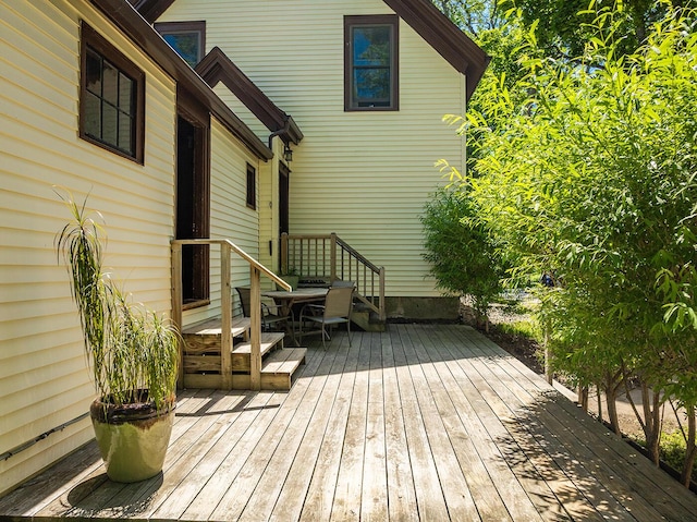 21 Elm St, Belfast, ME 04915 - view of wooden terrace