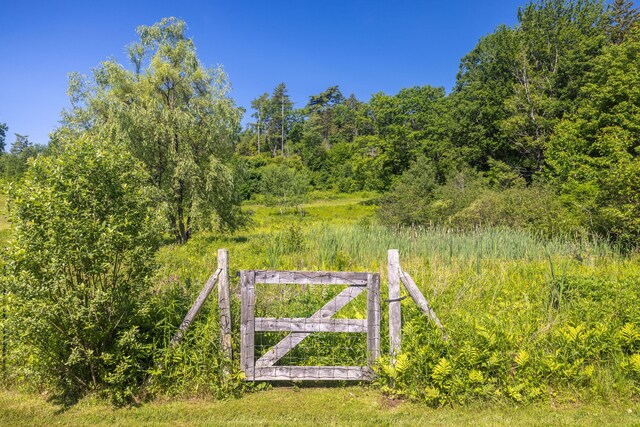 13 Gross Neck Rd, Waldoboro, ME 04572 - gate featuring a view of trees