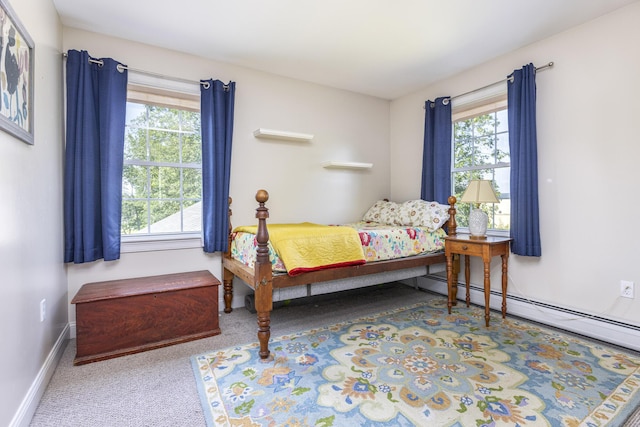 86 Allison Ave, Portland, ME 04103 - bedroom featuring carpet and baseboard heating