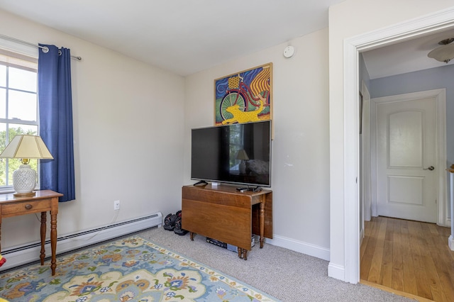 86 Allison Ave, Portland, ME 04103 - sitting room featuring baseboard heating and baseboards