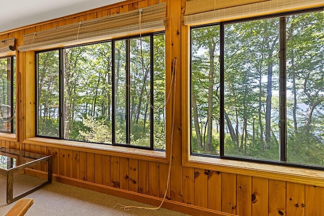 176 Perkins Beach Rd, Wayne, ME 04284 - unfurnished sunroom with healthy amount of natural light