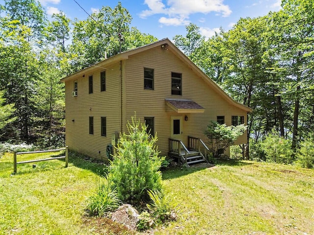 176 Perkins Beach Rd, Wayne, ME 04284 - view of front of home featuring a front yard
