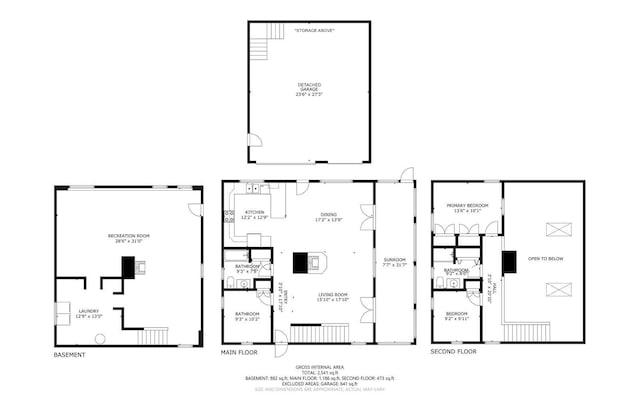 176 Perkins Beach Rd, Wayne, ME 04284 - view of floor plan / room layout