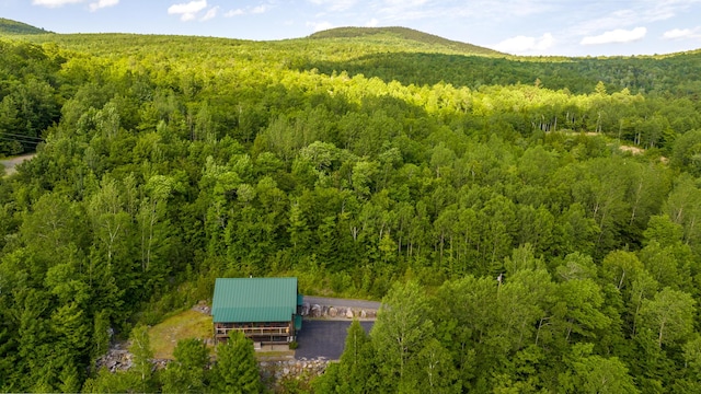 30 Hillside Dr, Kingfield, ME 04947 - view from above of property featuring a mountainous background