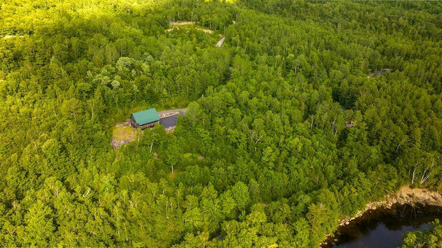 30 Hillside Dr, Kingfield, ME 04947 - drone / aerial view of a heavily wooded area and a large body of water