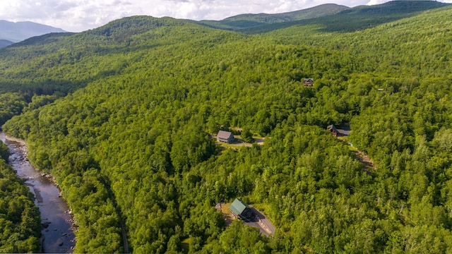 30 Hillside Dr, Kingfield, ME 04947 - aerial view of a heavily wooded area and a mountain backdrop