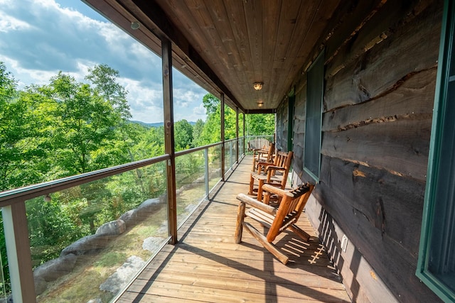 30 Hillside Dr, Kingfield, ME 04947 - view of wooden terrace