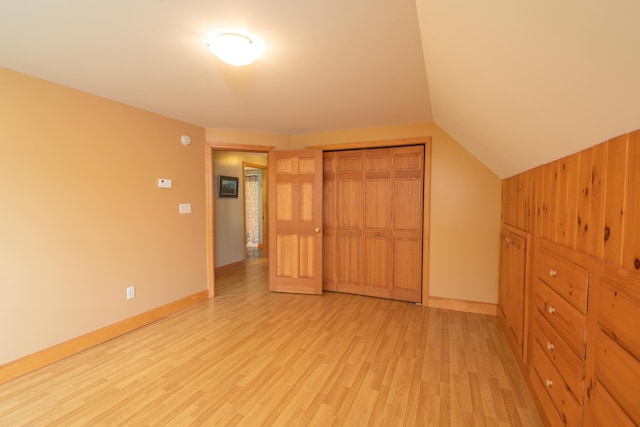 30 Hillside Dr, Kingfield, ME 04947 - unfurnished bedroom with light wood-type flooring and a closet