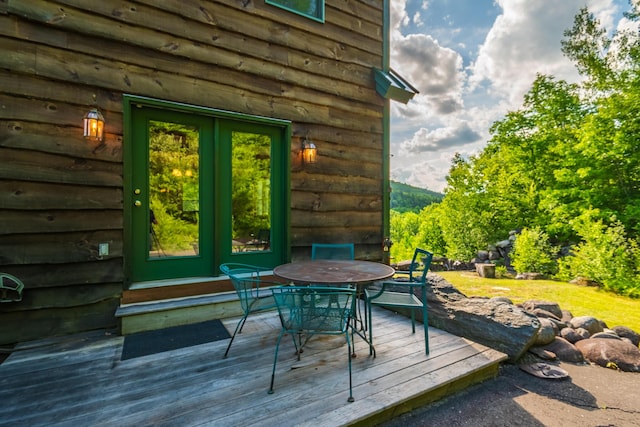30 Hillside Dr, Kingfield, ME 04947 - wooden deck with outdoor dining space