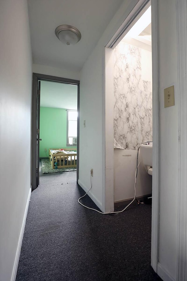 41 Dunn St, Auburn, ME 04210 - corridor featuring baseboards and carpet