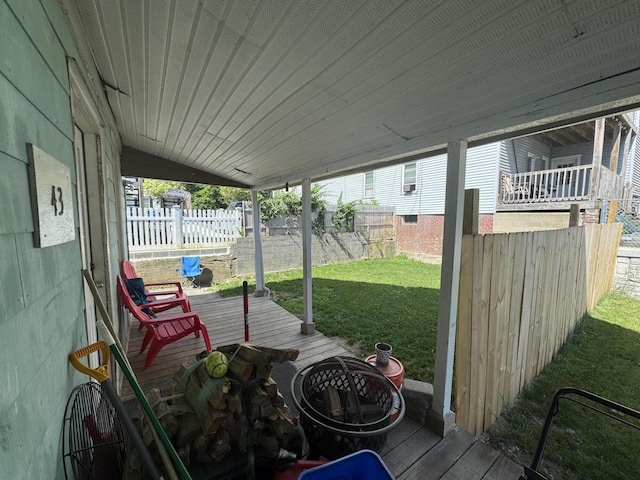 41 Dunn St, Auburn, ME 04210 - view of deck