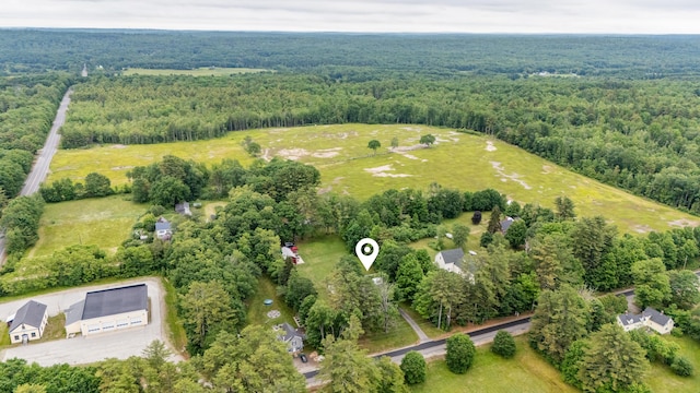 22 River Rd, Dresden, ME 04342 - aerial view of property and surrounding area featuring a forest