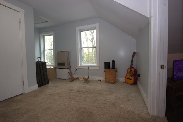 30 Burnham St, Old Town, ME 04468 - additional living space featuring carpet floors and lofted ceiling