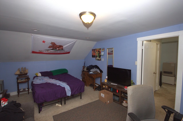 30 Burnham St, Old Town, ME 04468 - bedroom featuring carpet floors and lofted ceiling
