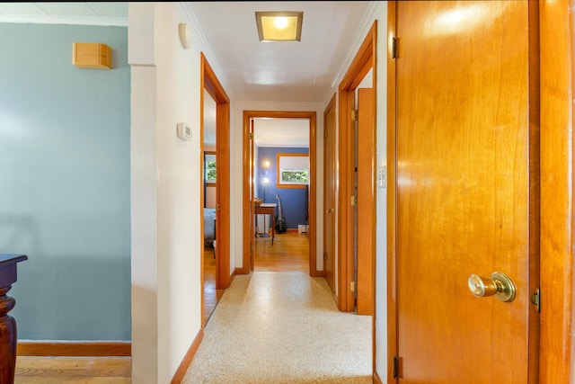911 Spring St, Westbrook, ME 04092 - hall with ornamental molding and baseboards